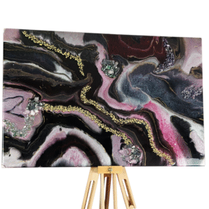 Crystal Geode Art, Epoxy Resin Art, Abstract Wall Art