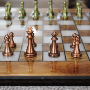Epoxy Chess Board, Resin Chess Board, Chess Pieces Set