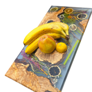 Epoxy Resin Board, Olive Wood Serving Tray, Charcuterie Serving Board