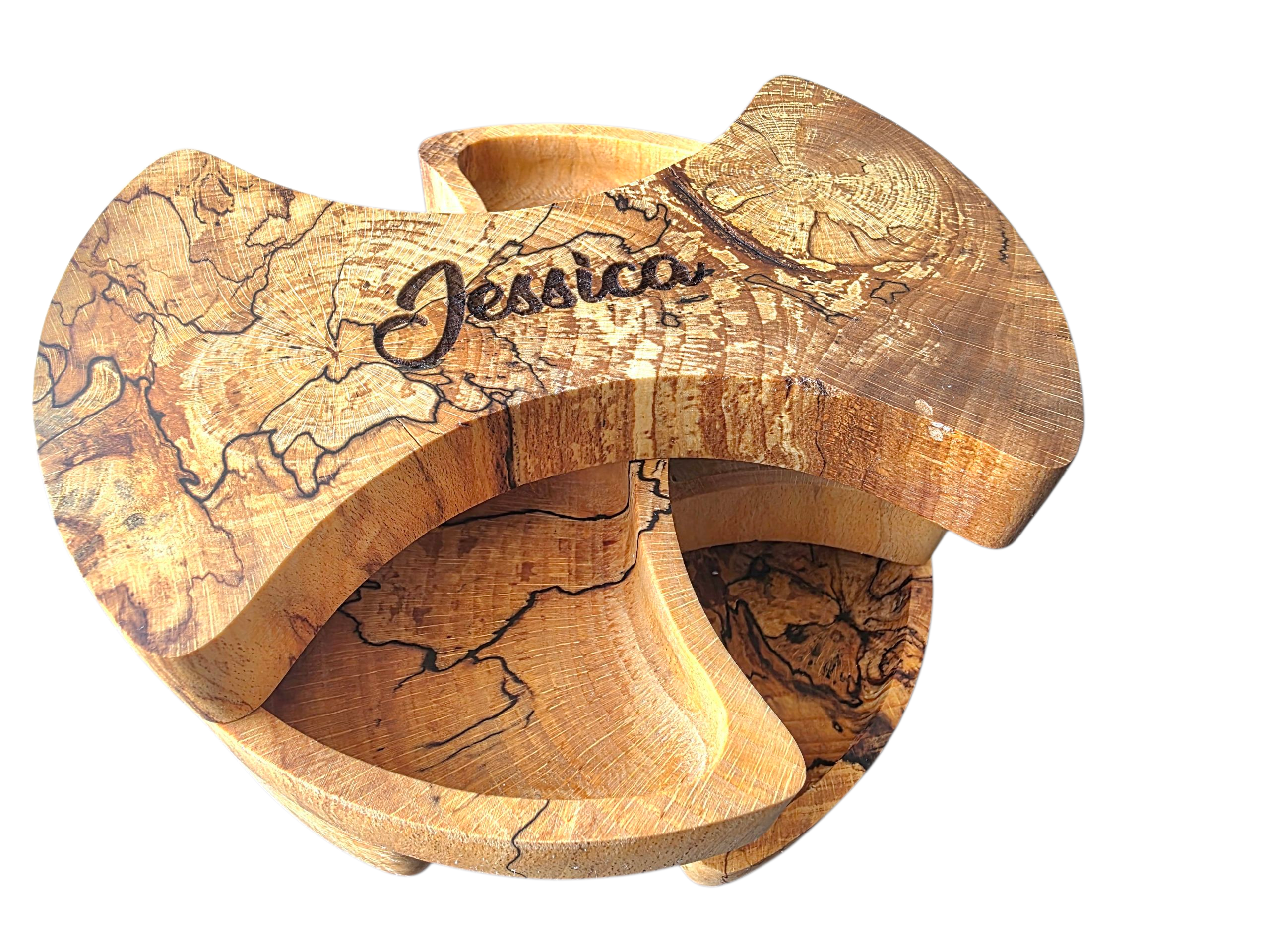 20250916_104248 2 - M & B CRAFT Handcrafted sculptural ash wood jewelry organizer with four drawers – artisan eco‑friendly storage