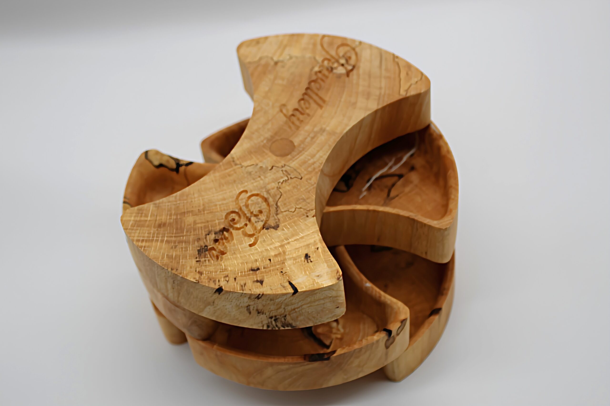 IMG_2020 - M & B CRAFT Handcrafted sculptural ash wood jewelry organizer with four drawers – artisan eco‑friendly storage